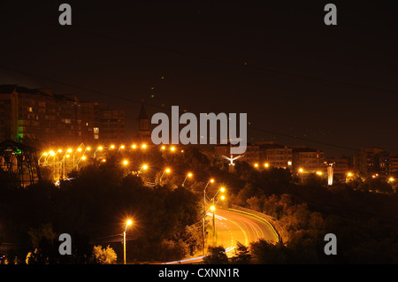 Skyline della Città di Galati Foto Stock