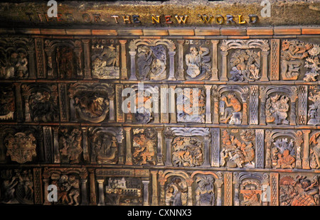 Moravian Pottery & tile lavora a Doylestown PA Foto Stock