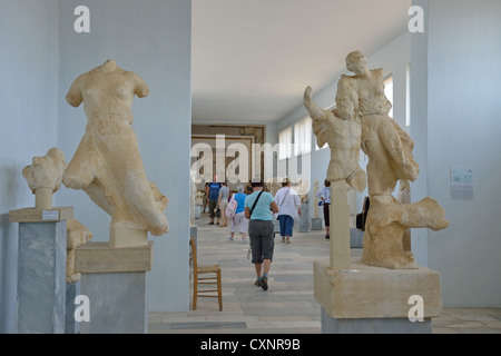 Il Museo di Delos, sito archeologico di Delos, Delos (delo), Cicladi Sud Egeo Regione, Grecia Foto Stock