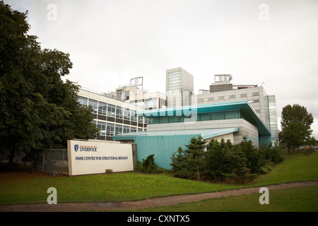 Centro NMR per la biologia strutturale edificio, parte dell università di Liverpool Regno Unito Foto Stock