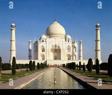 India. Uttar Pradesh. Agra. Taj Mahal. Foto Stock