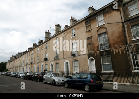 Georgiani terrazzati alloggiamento nella città di Bath, Avon Regno Unito KATHY DEWITT Foto Stock