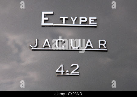 E-type Jaguar 4.2 Foto Stock