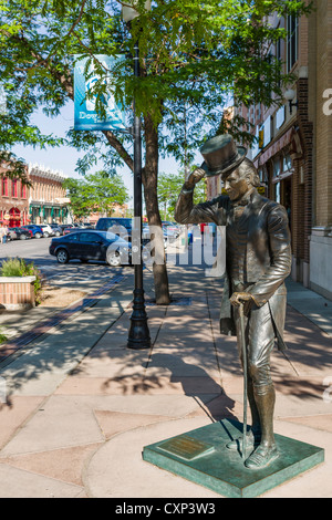 Statua del Presidente James Monroe (5A PRESIDENTE DEGLI STATI UNITI) nel centro cittadino di Rapid City, il Dakota del Sud, STATI UNITI D'AMERICA Foto Stock