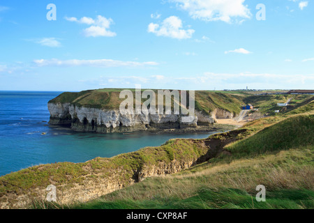 A nord di atterraggio. Flamborough. Yorkshire. Foto Stock