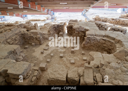 Rovine dell'antica città di Kourion vicino a Limassol, Cipro Foto Stock