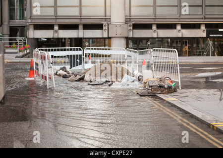 Perdita acqua, London, Regno Unito Foto Stock