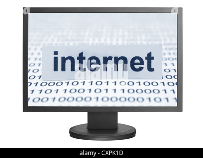 Monitor Web concept Foto Stock