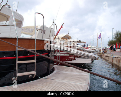 Barche nel porto, inserito. Foto Stock