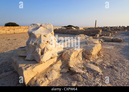 Rovine dell'antica città di Kourion vicino a Limassol, Cipro Foto Stock