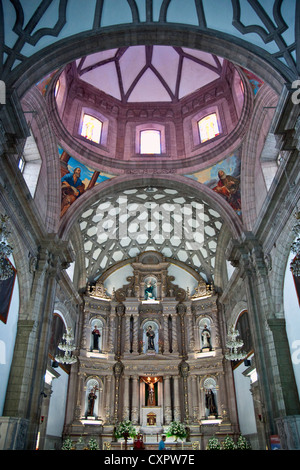 Il Templo San Francisco de Asis Centro di Guadalajara, chiesa interno Foto Stock