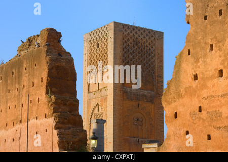 Torre Hassan, Rabat, Marocco Foto Stock