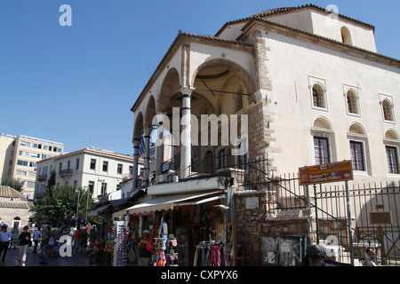 Museo Greco di arte popolare, ospitati nel 'Tzami Tzistaraki' (moschea), Piazza Monastiraki, Atene, Attica, Grecia Foto Stock