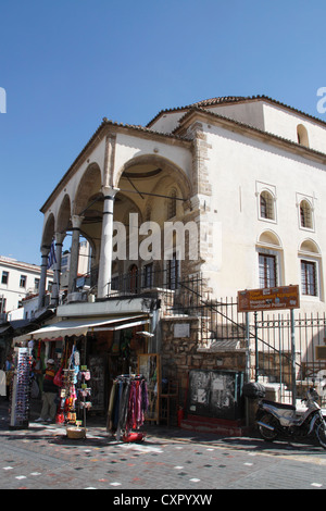 Museo Greco di arte popolare, ospitati nel 'Tzami Tzistaraki' (moschea), Piazza Monastiraki, Atene, Attica, Grecia Foto Stock