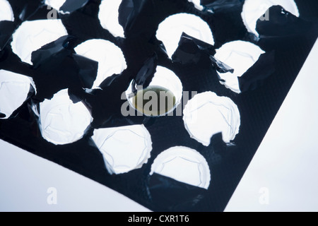 Pillola in blister Foto Stock