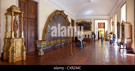 Arte sacra nucleo di Mafra National Palace. Il Portogallo. I religiosi francescani ordine. Xviii secolo architettura barocca. Foto Stock