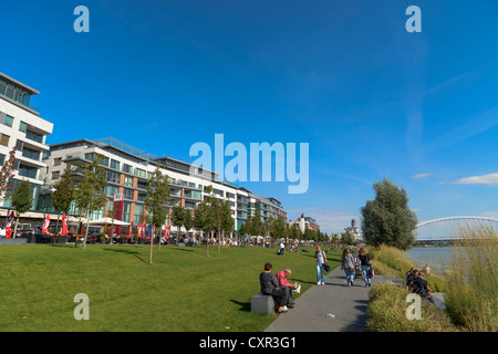 Moderno sviluppo Riverside, Bratislava, Slovacchia, Europa Foto Stock