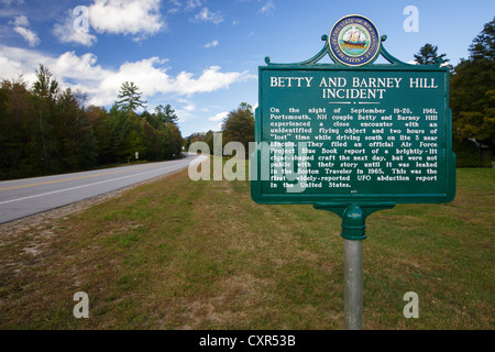 Betty e Barney Hill incidente nelle White Mountains, New Hampshire USA Foto Stock