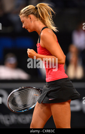 Maria Sharapova, RUS, Porsche Tennis Grand Prix, Porsche Cup femminile, i tour, Porsche-Arena, Stoccarda, Baden-Wuerttemberg Foto Stock