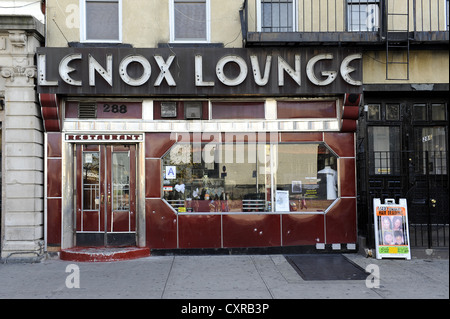 Il Lenox lounge, jazz club in Harlem, Manhattan, New York, New York, USA, America del Nord Foto Stock