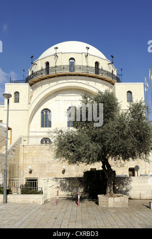 Sinagoga Hurva, il quartiere ebraico e la Città Vecchia di Gerusalemme, Israele, Medio Oriente e Asia Occidentale, Asia Foto Stock