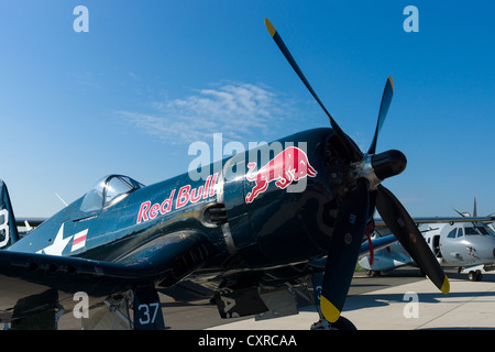 Carrier-based aeromobile Chance Vought F4U Corsair Foto Stock