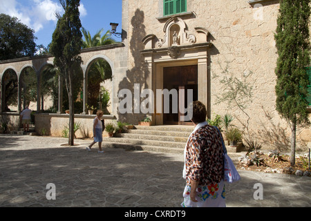 Santuario de Nostra Senyora de Cura chiesa Puig de randa maiorca isole baleari Spagna Foto Stock