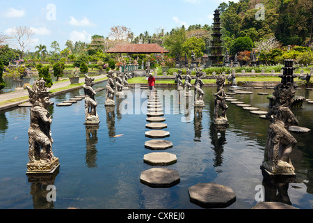 Tirtagangga o Tirta Gangga acqua palace, vicino Amlapura, East Bali, Bali, Indonesia, Asia sud-orientale, Asia Foto Stock
