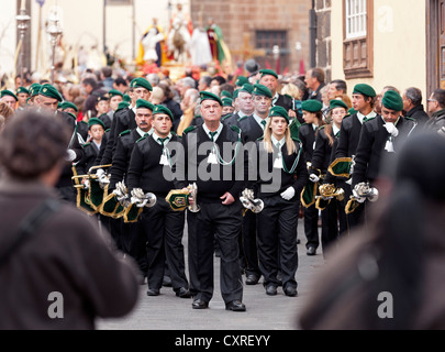 Processione del Venerdì santo, Semana Santa, la Settimana Santa, La Laguna, nordest Tenerife, Tenerife, Isole Canarie, Spagna, Europa Foto Stock