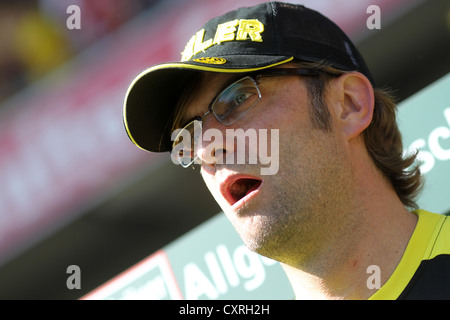 Juergen Klopp, manager della Bundesliga football club Borussia Dortmund, Kaiserslautern, Renania-Palatinato, Germania, Europa Foto Stock