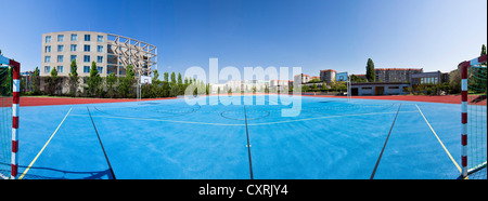 Vista panoramica, campo sportivo di Ministergaerten, giardini, Berlin-Mitte, Berlino, Germania, Europa Foto Stock