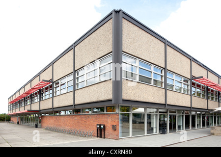 Università tecnica di Dresda, nuova mensa edificio, Mensa Bergstrasse, lo Student Club, Dresda, Sassonia, PublicGround Foto Stock