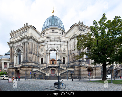 College of Fine Arts, ex Accademia Reale di Belle Arti, Dresda, Sassonia, Germania, Europa PublicGround Foto Stock