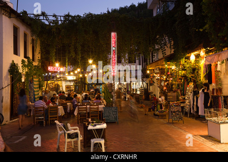 Bazaar nel quartiere storico di Fethiye, Lycian Coast, Turchia Foto Stock