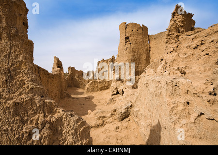 Rovine di Germa, la capitale medievale dei Garamanti, Libia, sahara Africa del Nord Foto Stock