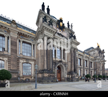 Accademia di Belle Arti, ex Accademia Reale di Belle Arti, Dresda, Sassonia, Germania, Europa PublicGround Foto Stock