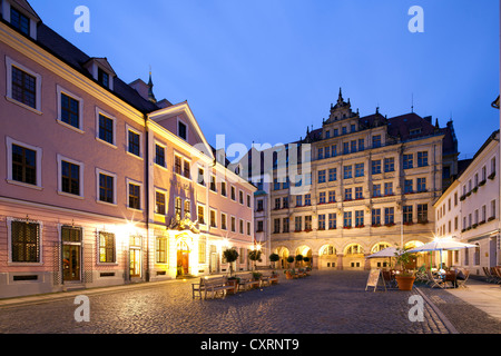 Nuovo municipio, piazza Untermarkt, Goerlitz, Superiore Lusazia, Lusazia, in Sassonia, Germania, Europa PublicGround Foto Stock