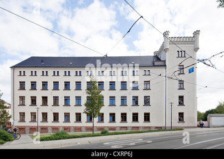 Agentur fuer Arbeit, agenzia di collocamento, ex fabbrica, Goerlitz, Superiore Lusazia, Lusazia, in Sassonia, Germania, Europa PublicGround Foto Stock