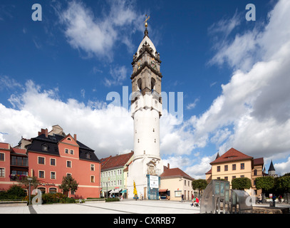 Torre Reichenturm, Bautzen, Budysin, Lusazia, Alta Lusazia sassone, Germania, Europa PublicGround Foto Stock