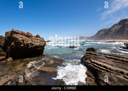 Praia da Castelejo Beach, costa atlantica, Algarve, Portogallo, Europa Foto Stock