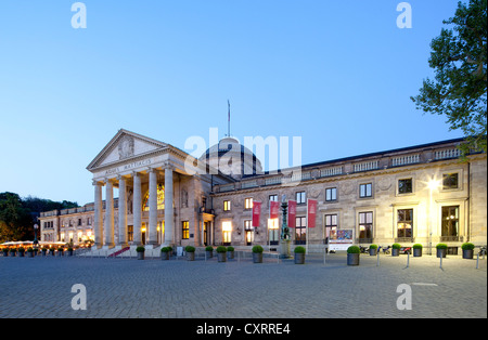 La nuova spa hotel, Casinò, Bowling Green, Wiesbaden, Hesse, Germania, Europa PublicGround Foto Stock