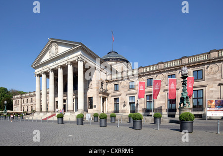 La nuova spa hotel, Casinò, Bowling Green, Wiesbaden, Hesse, PublicGround Foto Stock