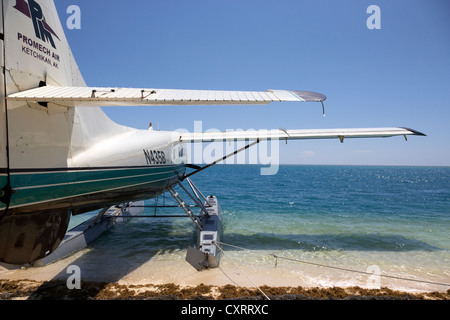 dehaviland dhc-3 otter idrovolante n435b sulla spiaggia al secco tortugas florida keys usa Foto Stock