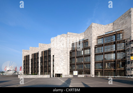 City Hall, City Council, architetto Arne Jacobsen, Mainz, Renania-Palatinato, Germania, Europa PublicGround Foto Stock