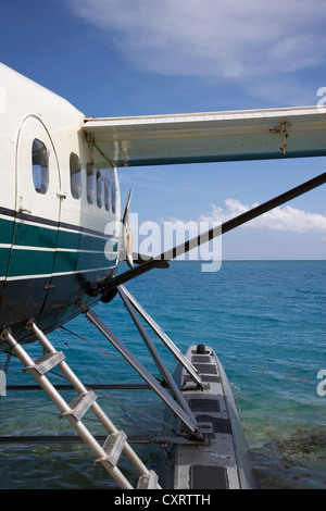 Dehaviland DHC-3 otter idrovolante sulla spiaggia presso il dry tortugas Florida keys usa Foto Stock