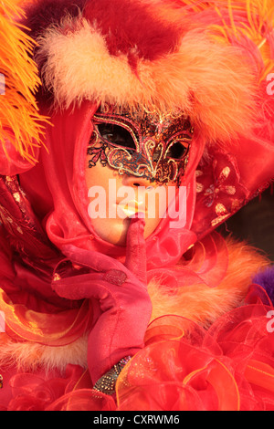 Chi indossa la maschera, il Carnevale di Venezia, Italia e Europa Foto Stock