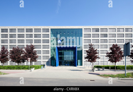 Ufficio Campus-Carré edificio, Buerostadt Niederrad business park, Frankfurt am Main, Hesse, Germania, Europa PublicGround Foto Stock