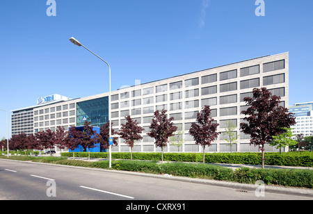 Ufficio Campus-Carré edificio, Buerostadt Niederrad business park, Frankfurt am Main, Hesse, Germania, Europa PublicGround Foto Stock
