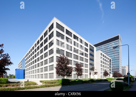 Ufficio Campus-Carré edificio, Buerostadt Niederrad business park, Frankfurt am Main, Hesse, Germania, Europa PublicGround Foto Stock