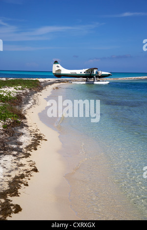 Dehaviland DHC-3 otter idrovolante sulla spiaggia presso il dry tortugas Florida keys usa Foto Stock